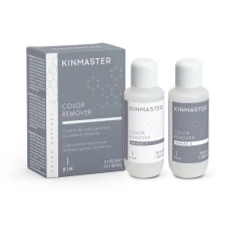 Kin Color Remover hajradír elvégzése előtt és után a pigmentek közti kötés megszüntetése