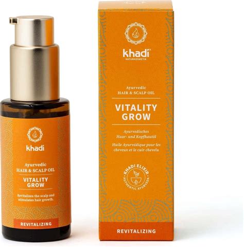 Infografika: Khadi Vitality Grow összetevők és hatások