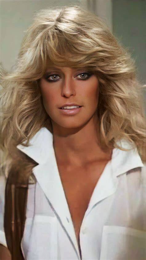 Farrah Fawcett-stílus felvételek illusztrációval a 70-es évekből