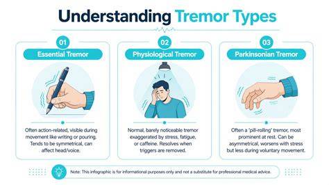 Kézen tartási tremor diagramja