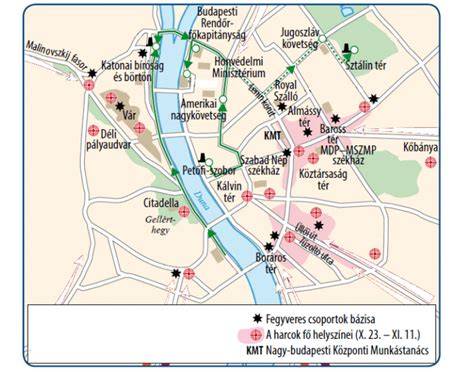 Térkép - Átvételi pontok helyszínei Budapesten