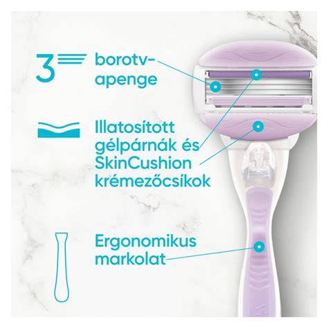 Gillette Venus női borotvak és pótfejek