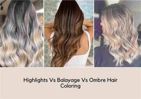 Infografika: Balayage vs. Ombre vs. Highlights