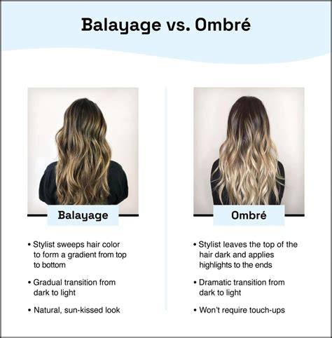 balayage és ombré összehasonlítás