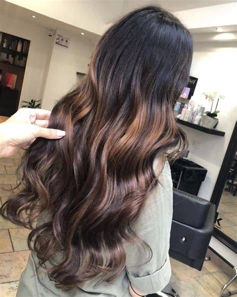 balayage variaciok fekete hajon