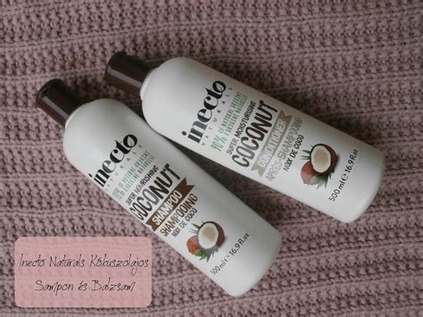 Infografika: Inecto Naturals kókuszolajos sampon összetevői