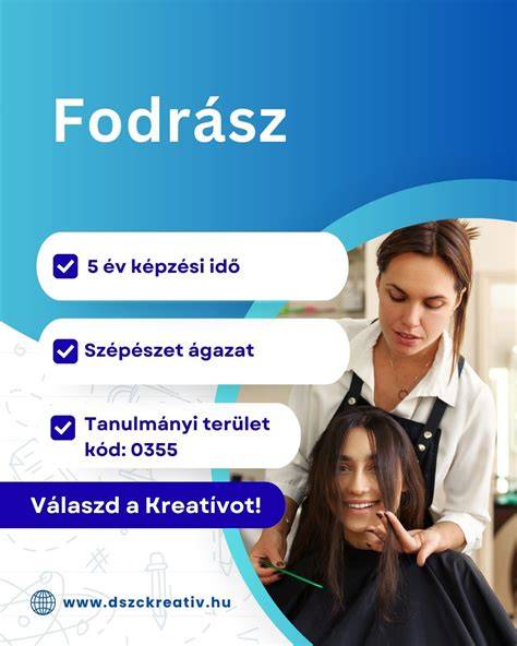 Infografika: Fodrász képzési útlap Budapesten