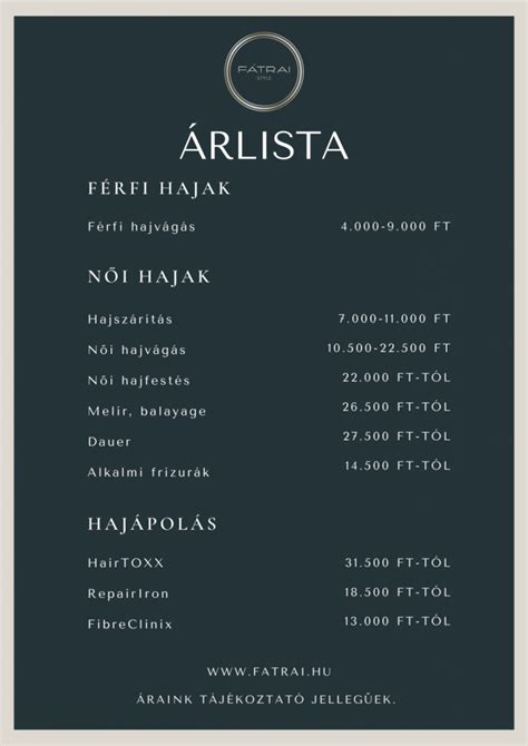 Árak és szolgáltatások összehasonlítása - példák