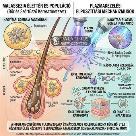 Malassezia és a fejbőr immunválasza ábra