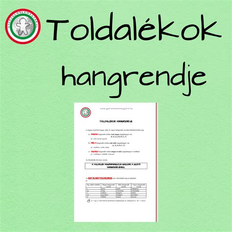 Változtatható hosszúságú toldalékok diagram