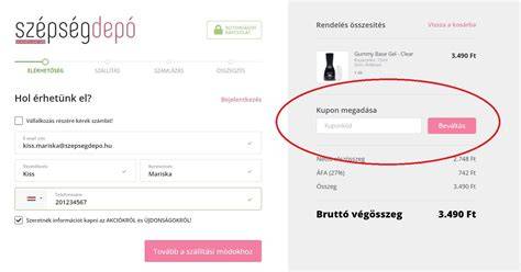Kuponhasználati szabályok vizuális összefoglalása
