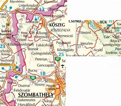 Kőszegi fodrász- és szépségszalonok térképe
