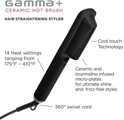 image of ceramic-coated bristles for straightening