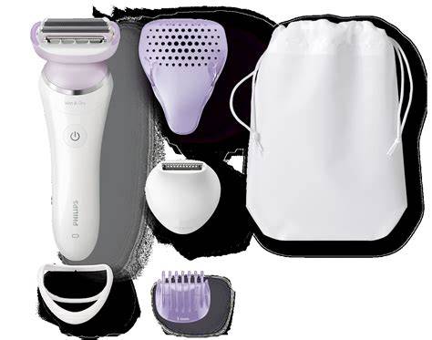 Philips SatinShave Prestige termékfotó - borotva és tartozékok