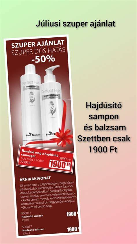 Termékcsomag: sampon és balzsam
