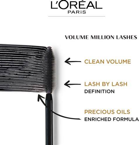 L'Oréal Volume Million Lashes termék és kefe részlet