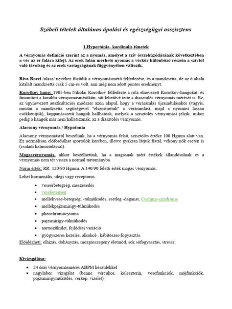 Általános ápolási útmutató vizuális ábrája