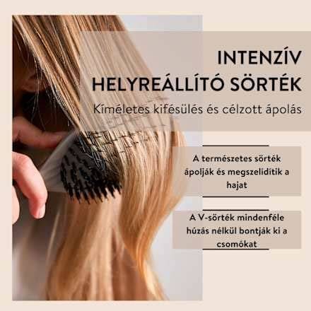 Keratinos hajkefe és mikroszálas hajcsavarók vizuális bemutatója
