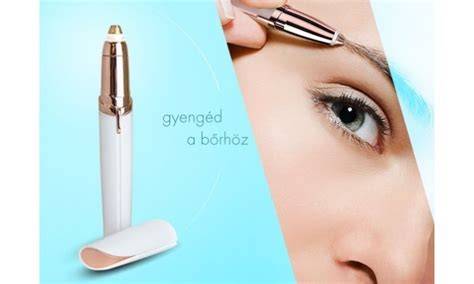 Infografika: Eyebrow Pro szemöldökborotva részei és funkciói