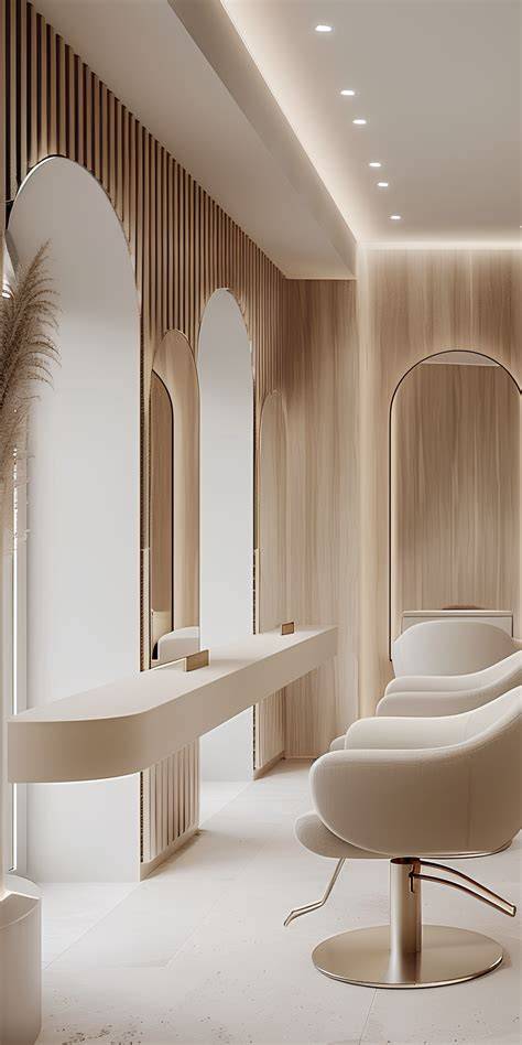 Short hair salon Budapest interior