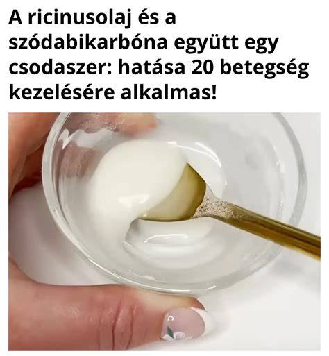 Infografika: Ricinusolaj és szódabikarbóna felhasználási körképe