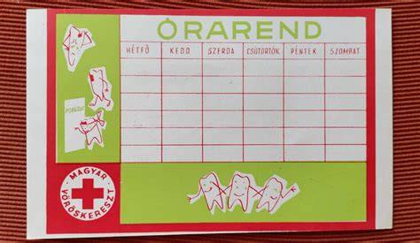 munkarend, órarend grafika