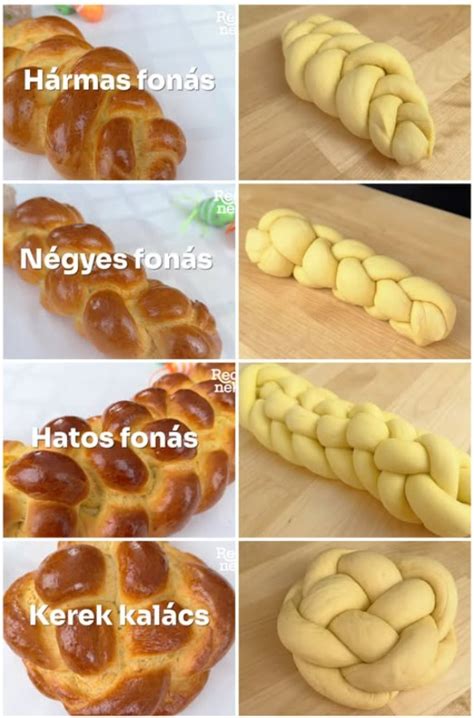 kalács fonási technikák bemutató illusztráció