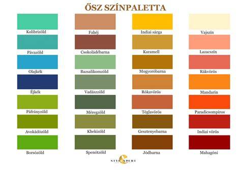 ősz típus színséma földszínek