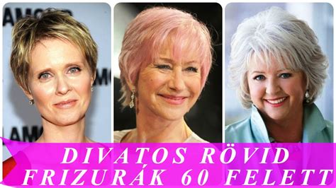 diszkrét rövid frizurák ötven felett