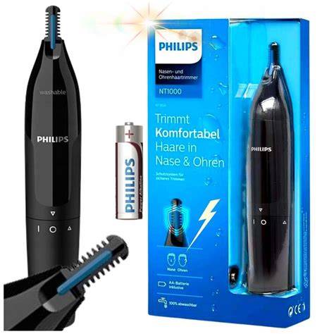 Philips NT1650/16 és NT1620/14 szemléltető ábra: szabványos orrszőrzet-nyíró kialakítás