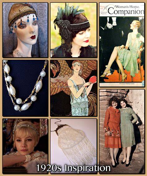 1920s styling inspiration collage