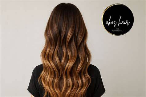 természetes hatású balayage ábra