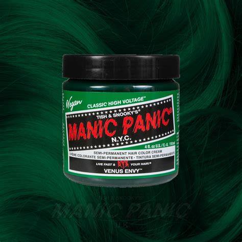 A Manic Panic Venus Envy árnyalat és a termék grafikai ábrája