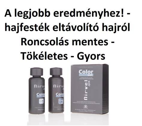 Nirvel hajfesték összetevők vizuális ábrája