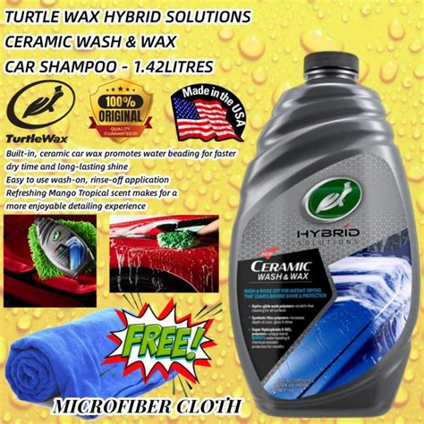 Infografika: Turtle Wax Ceramic Wash & Wax és Hybrid Solutions rendszer előnyei