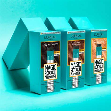 A L'Oréal Paris Magic Retouch példásan illeszkedik a legtöbb hajszínhez, a paletta széles és dinamikus.