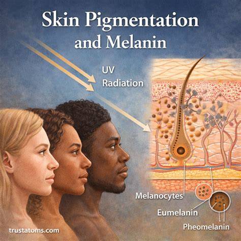 Infografika a melanin szerepéről a hajszínben