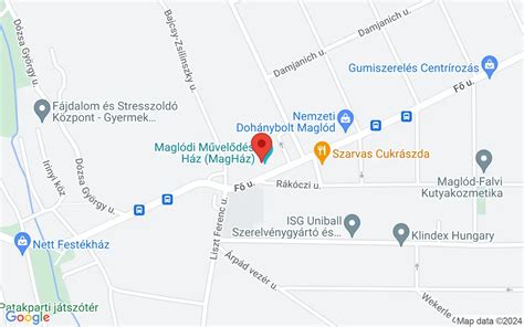 Map: Maglód fodrászati zónák