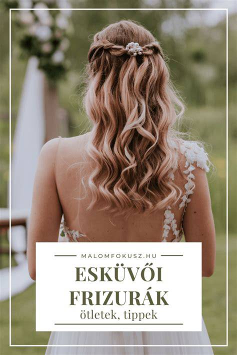 Infografika: esküvői frizurák és díszítések elrendezése