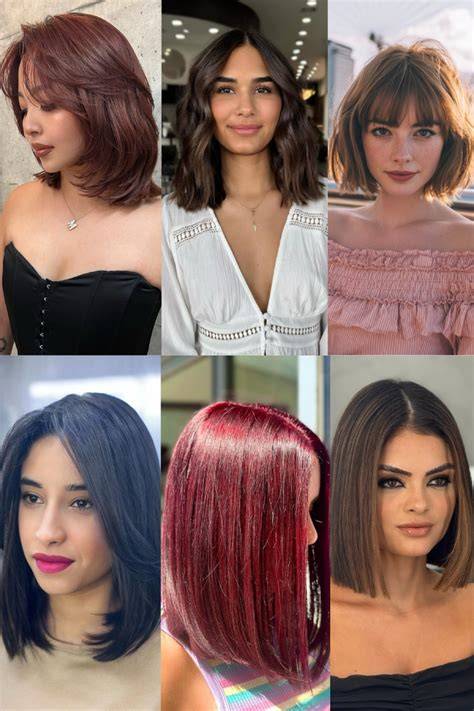 Infografika: Long bob (lob) legfontosabb jellemzői - hossz a kulcscsontnál, vállig érő fazon, frontális és hátsó vágások jelentősége