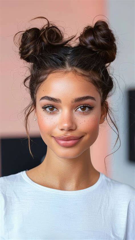 Infografika: Space bun variációk