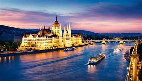 Budapest hajózás látképe a Dunáról