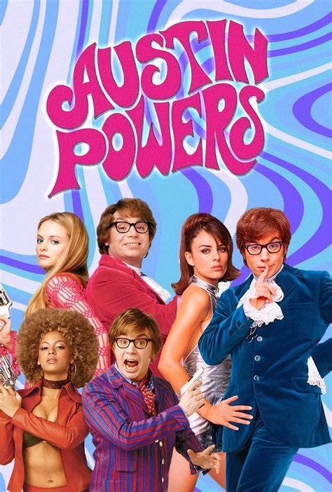 Austin Powers retró hangulata plakáton