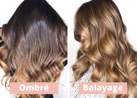 ombre vs balayage vizuális magyarázat