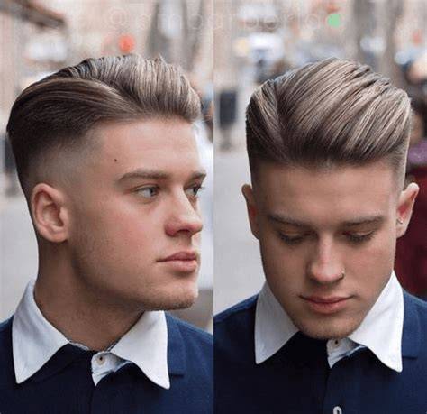 slicked back frizura részletek