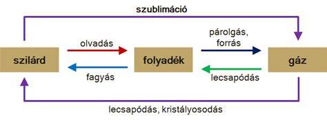 Hajfestés és ciklikus változások diagram