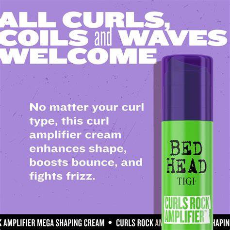 Képes infografika a Curls Rock Amplifier összetevőiről és tartásáról