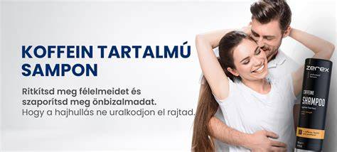 Infografika a koffein tartalmú samponok hatásmechanizmusáról