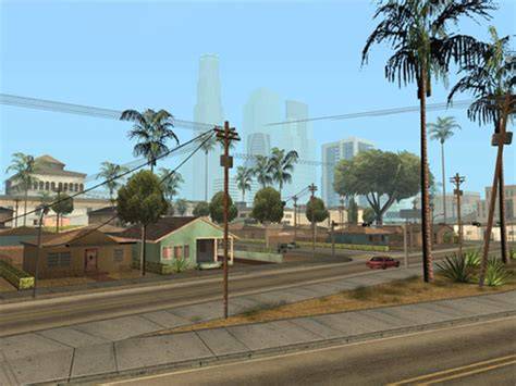 Infografika: A három fodrászüzlet elhelyezkedése San Andreasban (hivatkozás a helyszínekre: Los Santos - Idlewood és Playa Del Seville; San Fierro; Las Venturas)