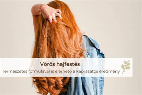 természetes hajfestés vörös árnyalatok infografika
